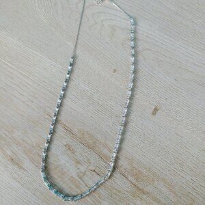 Kendra Scott Juliette Silver Strand Necklace in White Crystal